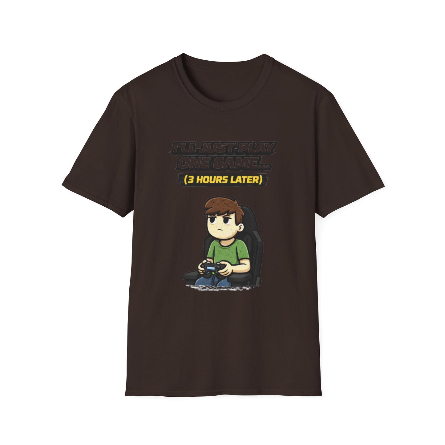 "I'll Just Play One Game...3 Hours Later" Funny Gamer Graphic Tee