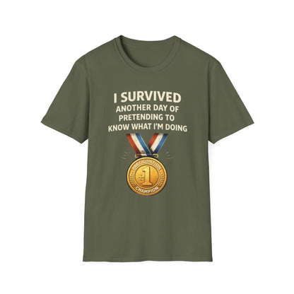 "I Survived Another Day..." Funny Graphic Tee