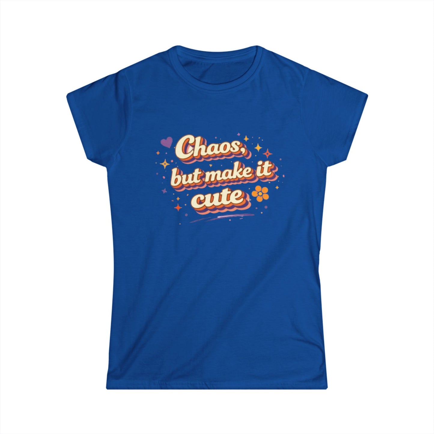"Chaos But Make It Cute" Womens Cute Tee