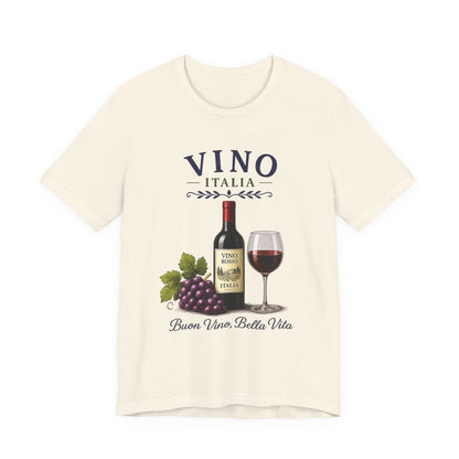 Vino Italia Vintage Graphic Tee – Classic Italian Wine Aesthetic Shirt