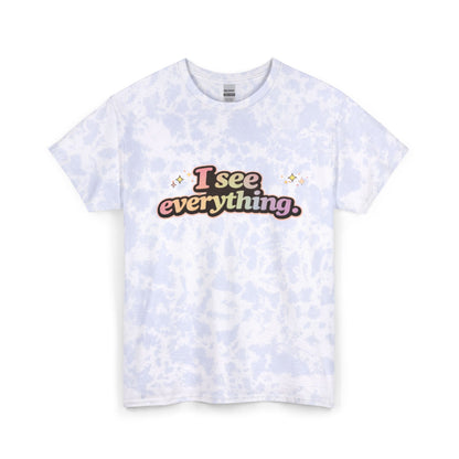 “I See Everything” Tie-Dye Retro Graphic Tee