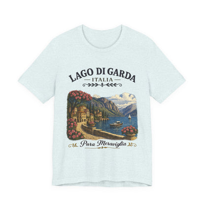Lago di Garda Italia Vintage Graphic Tee – Scenic Italian Lake Escape Shirt
