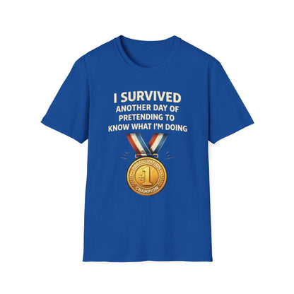 "I Survived Another Day..." Funny Graphic Tee
