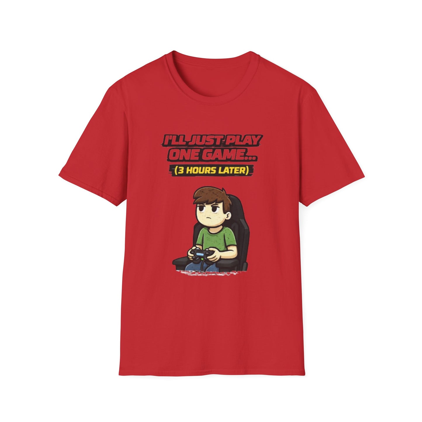 "I'll Just Play One Game...3 Hours Later" Funny Gamer Graphic Tee