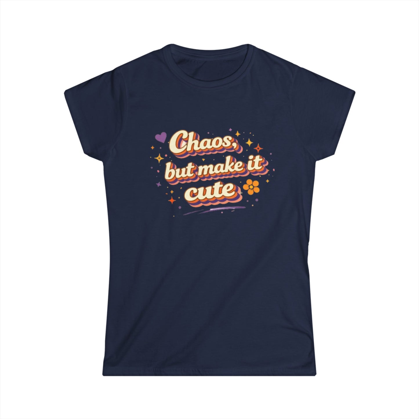 "Chaos But Make It Cute" Womens Cute Tee