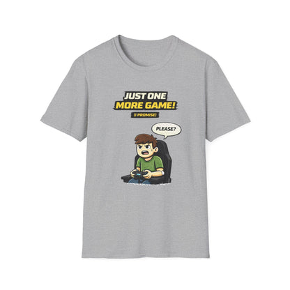 "Just One More Game!" Funny Gamer Graphic Tee