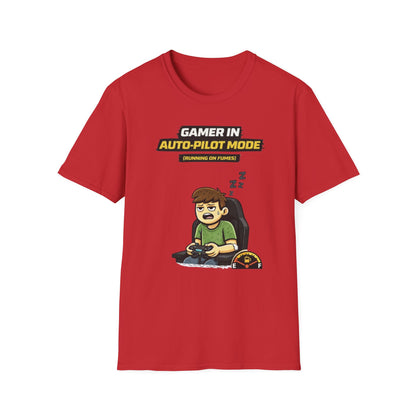"Gamer in Auto-Pilot Mode" Funny Gamer Graphic Tee
