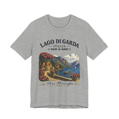 Lago di Garda Italia Vintage Graphic Tee – Scenic Italian Lake Escape Shirt