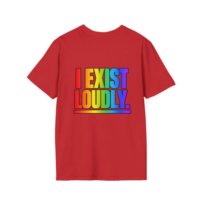 "I Exist Loudly" Pride Graphic Tee