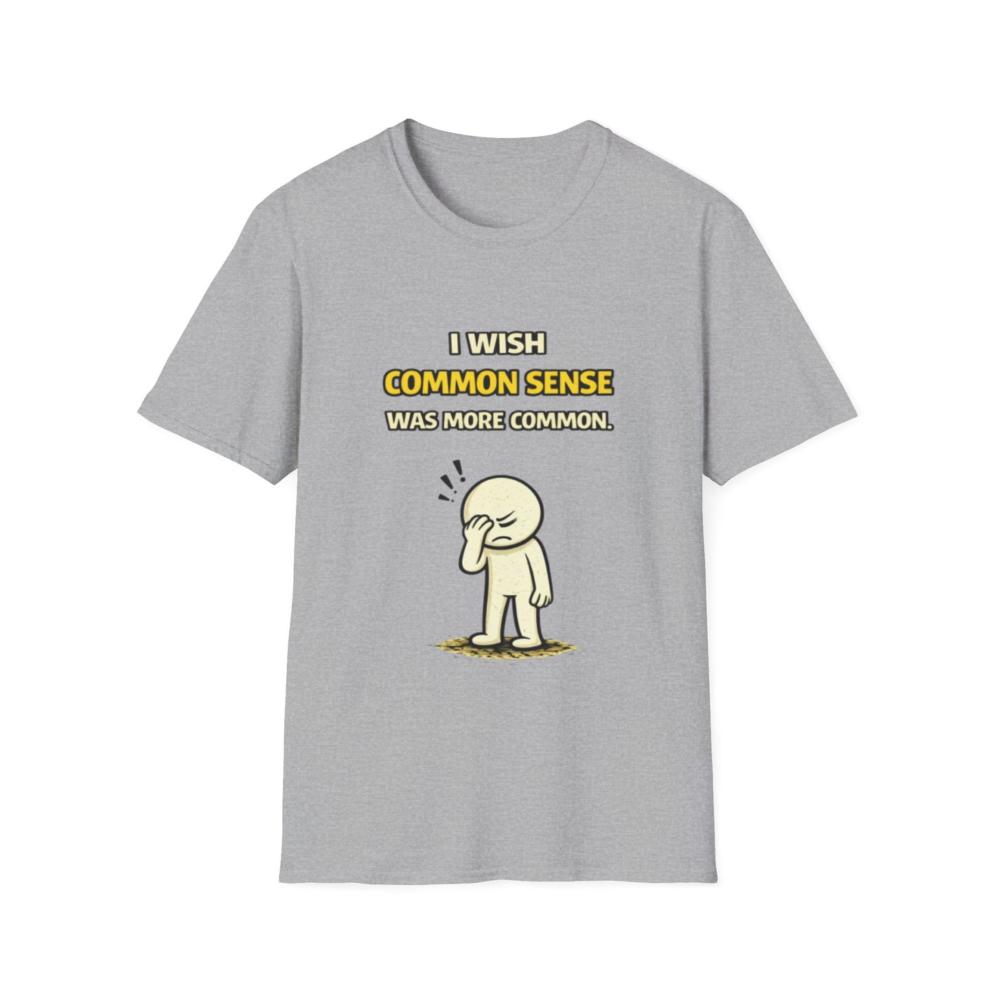 "I Wish Common Sense Was More Common" Funny Graphic Tee