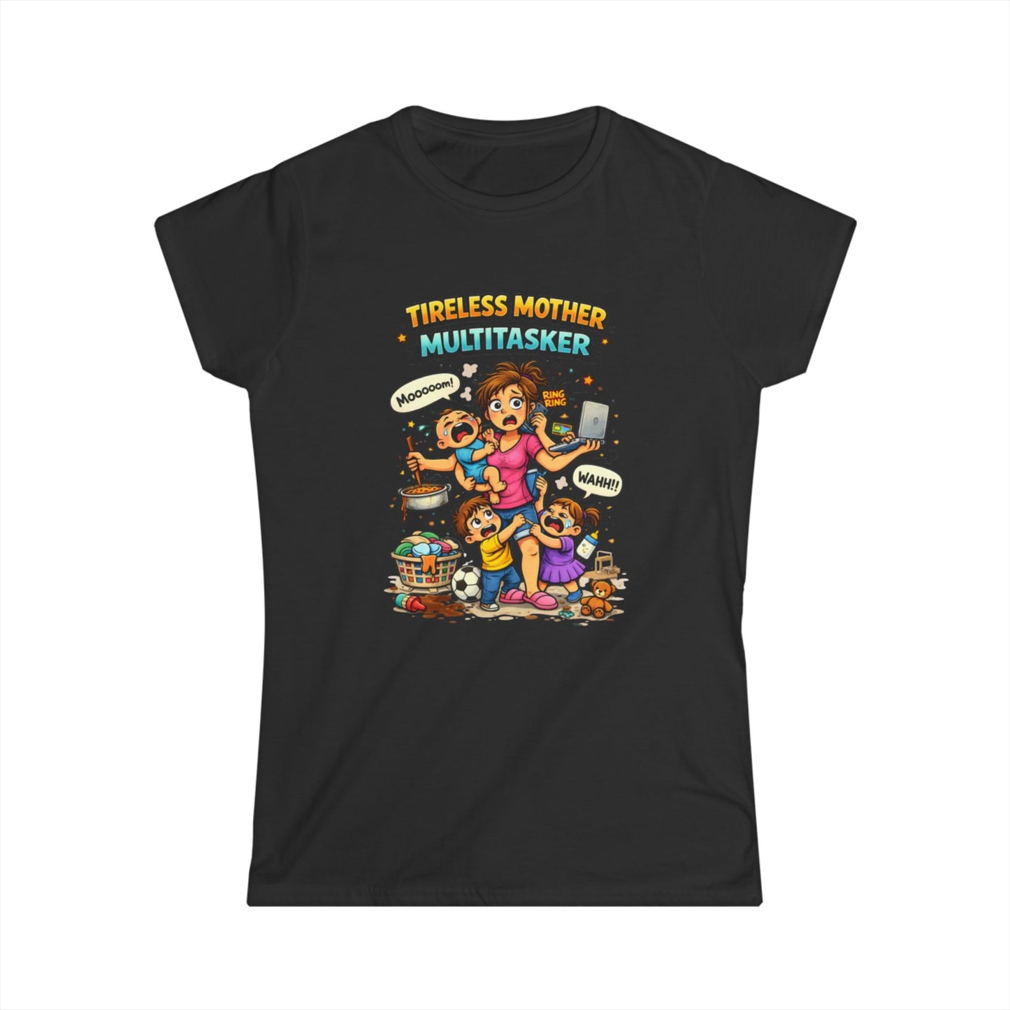 "Tireless Mother Multitasker" Mom Graphic Tee