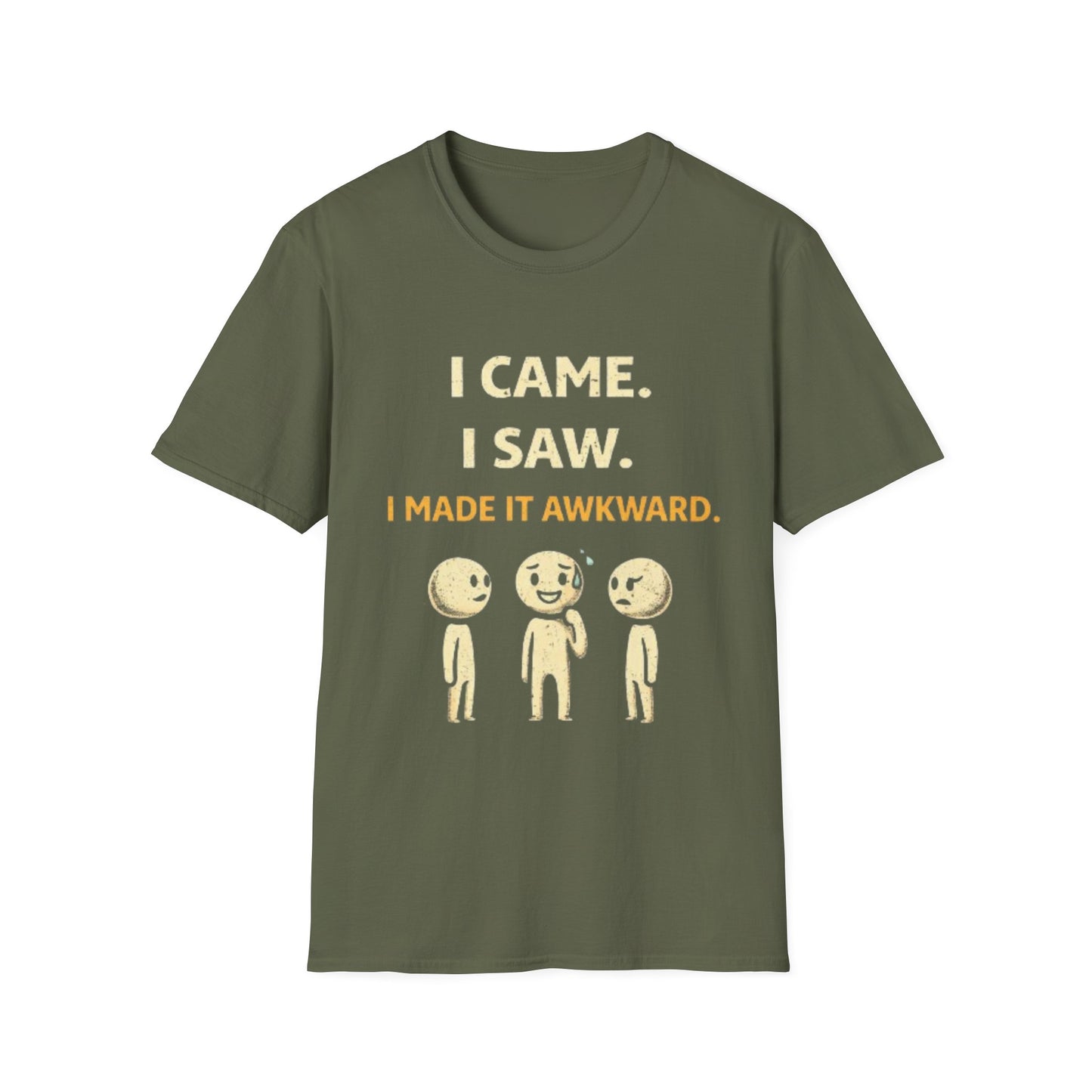 "I Came I Saw I Made It Awkward" Funny Graphic Tee