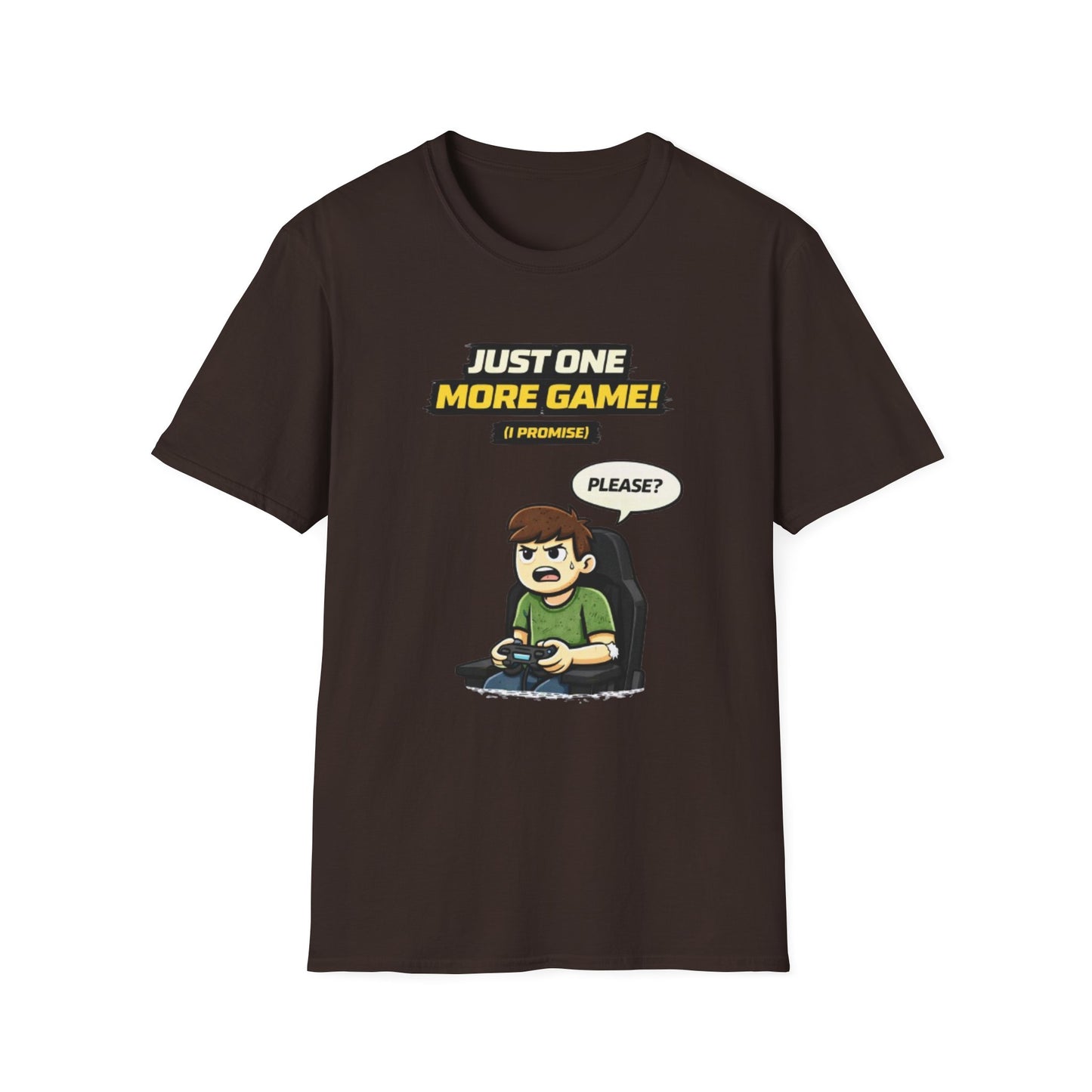 "Just One More Game!" Funny Gamer Graphic Tee