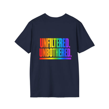 "Unfiltered, Unbothered" Pride Graphic Tee