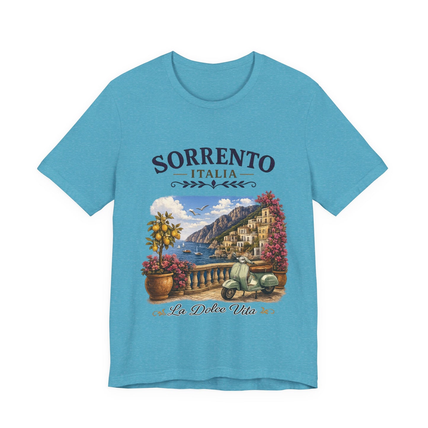 Sorrento Italia Vintage Graphic Tee – La Dolce Vita Lemon Coast Shirt