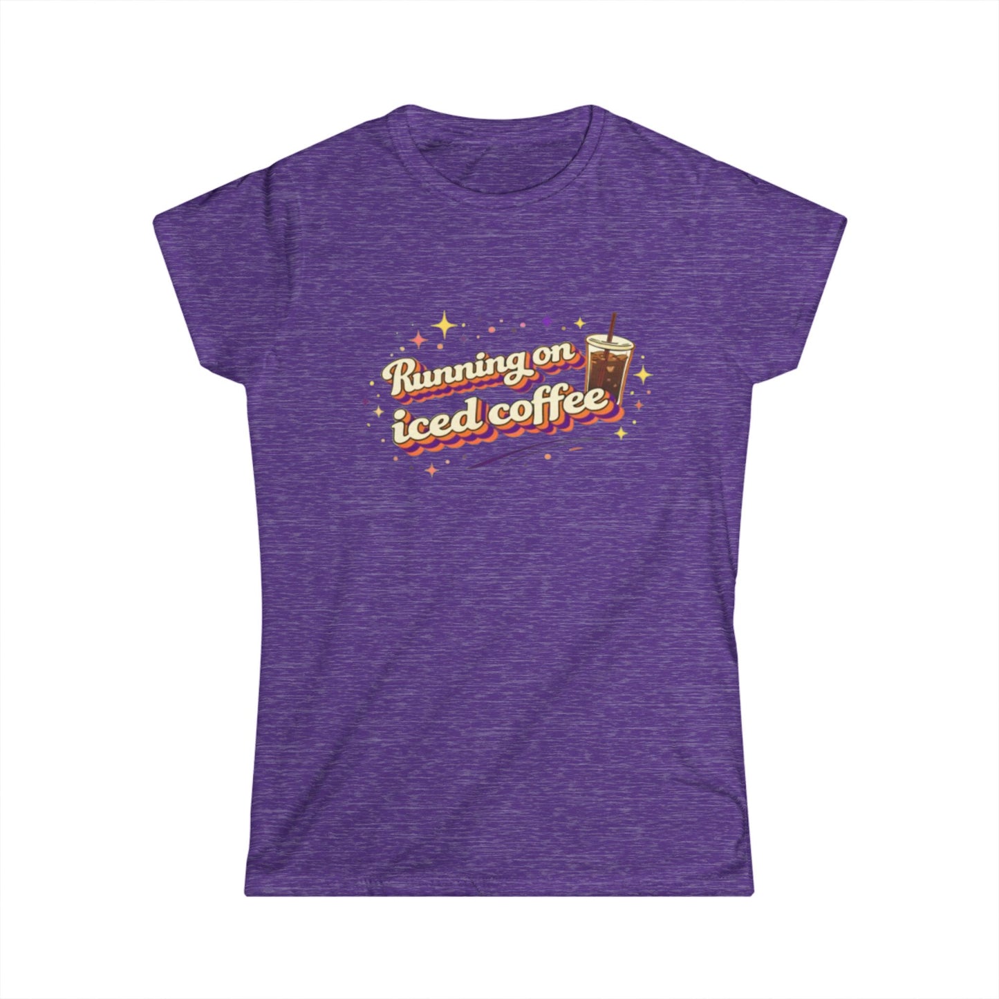 "Running on Iced Coffee" Cute Women's Tee