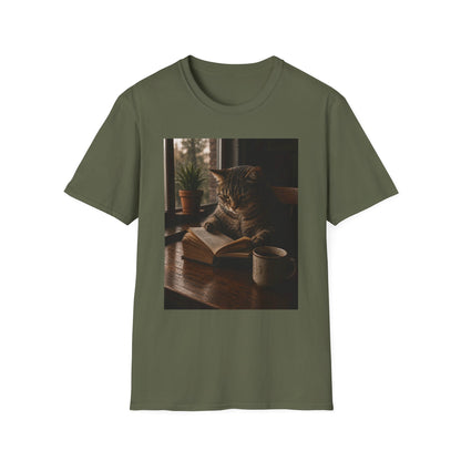 Bookstore Cat Tee