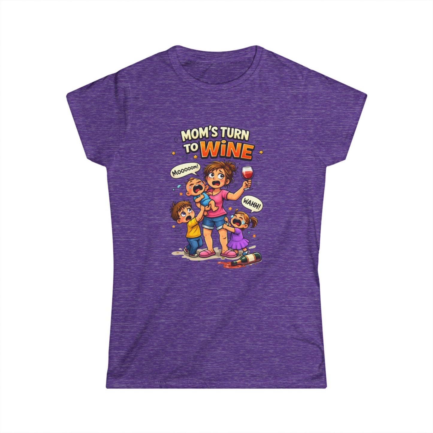 "Mom's Turn to Wine" Funny Mom Tee