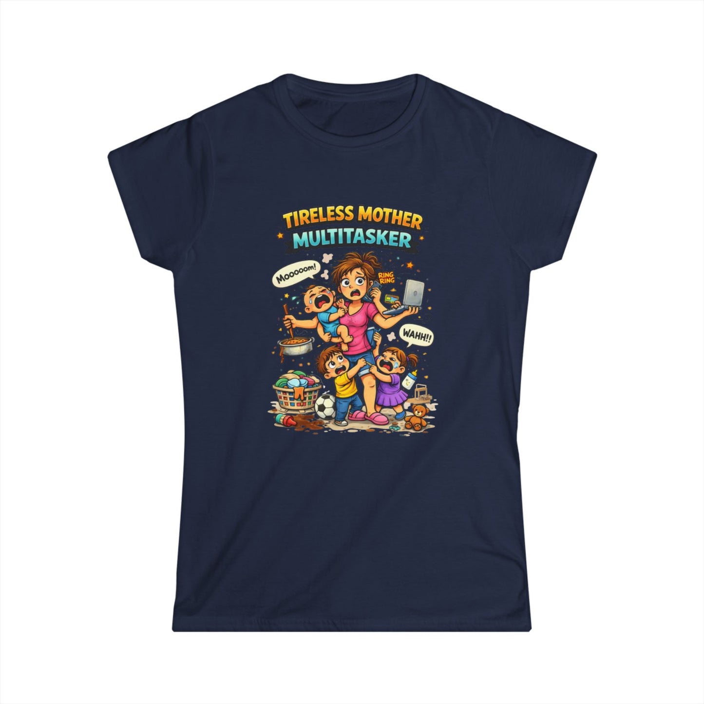 "Tireless Mother Multitasker" Mom Graphic Tee