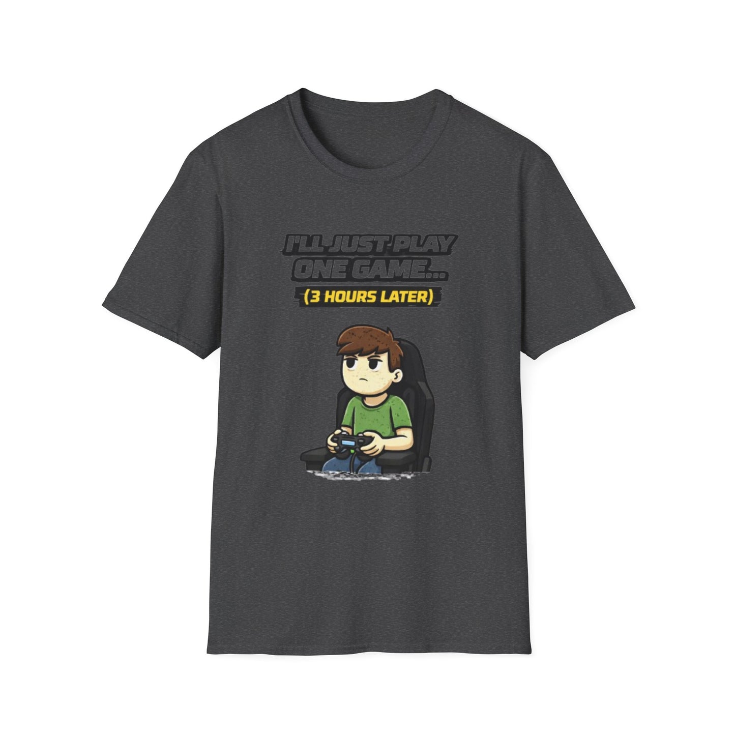"I'll Just Play One Game...3 Hours Later" Funny Gamer Graphic Tee