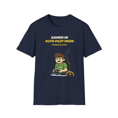 "Gamer in Auto-Pilot Mode" Funny Gamer Graphic Tee