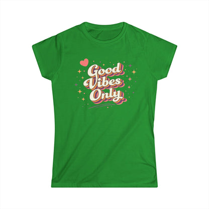 "Good Vibes Only" Cute Women's Tee