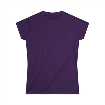 "I’m Here, Barely" Women's Casual Tee
