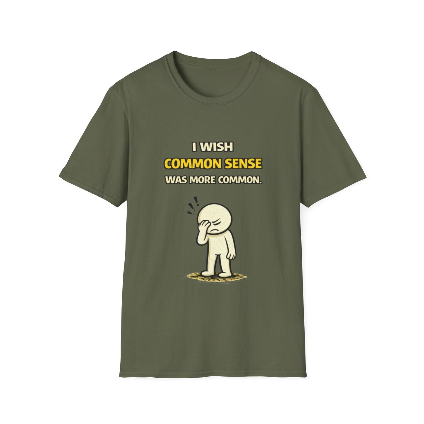 "I Wish Common Sense Was More Common" Funny Graphic Tee