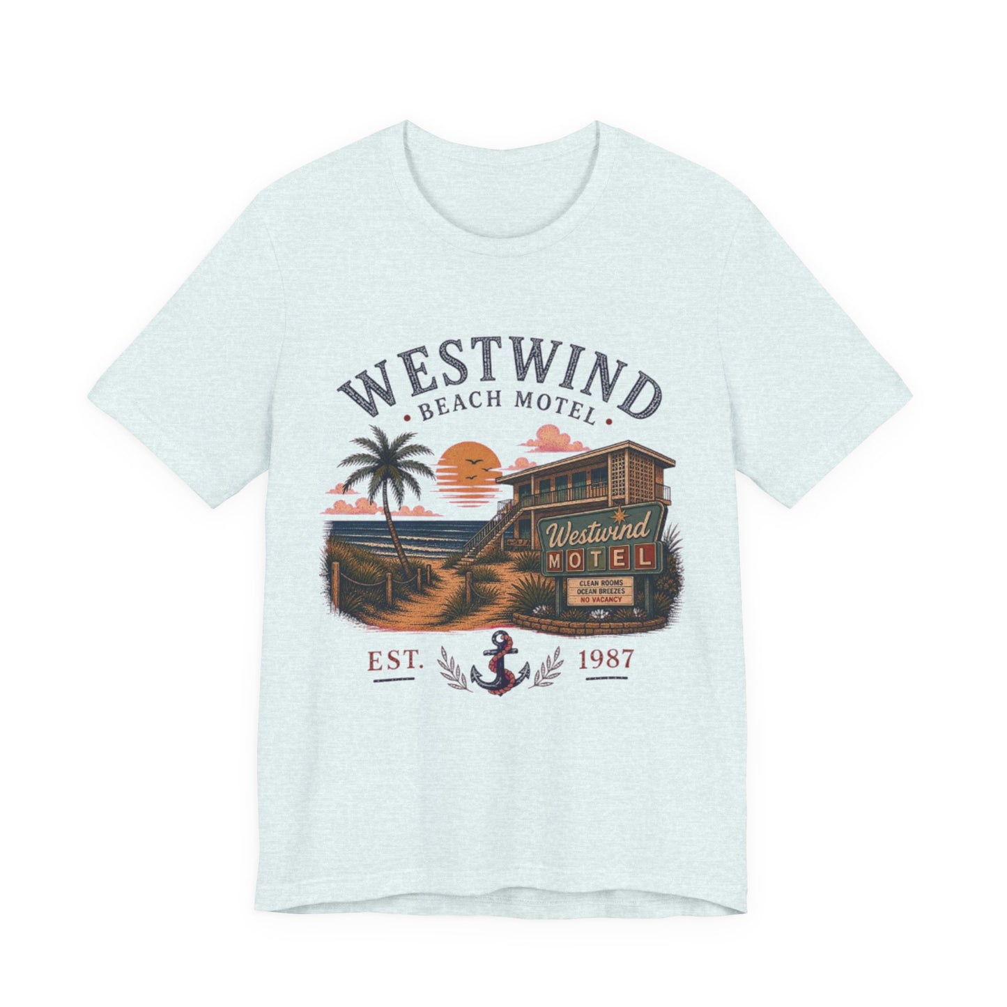 Westwind Beach Motel Vintage Graphic Tee – Retro Coastal Vacation Style Shirt
