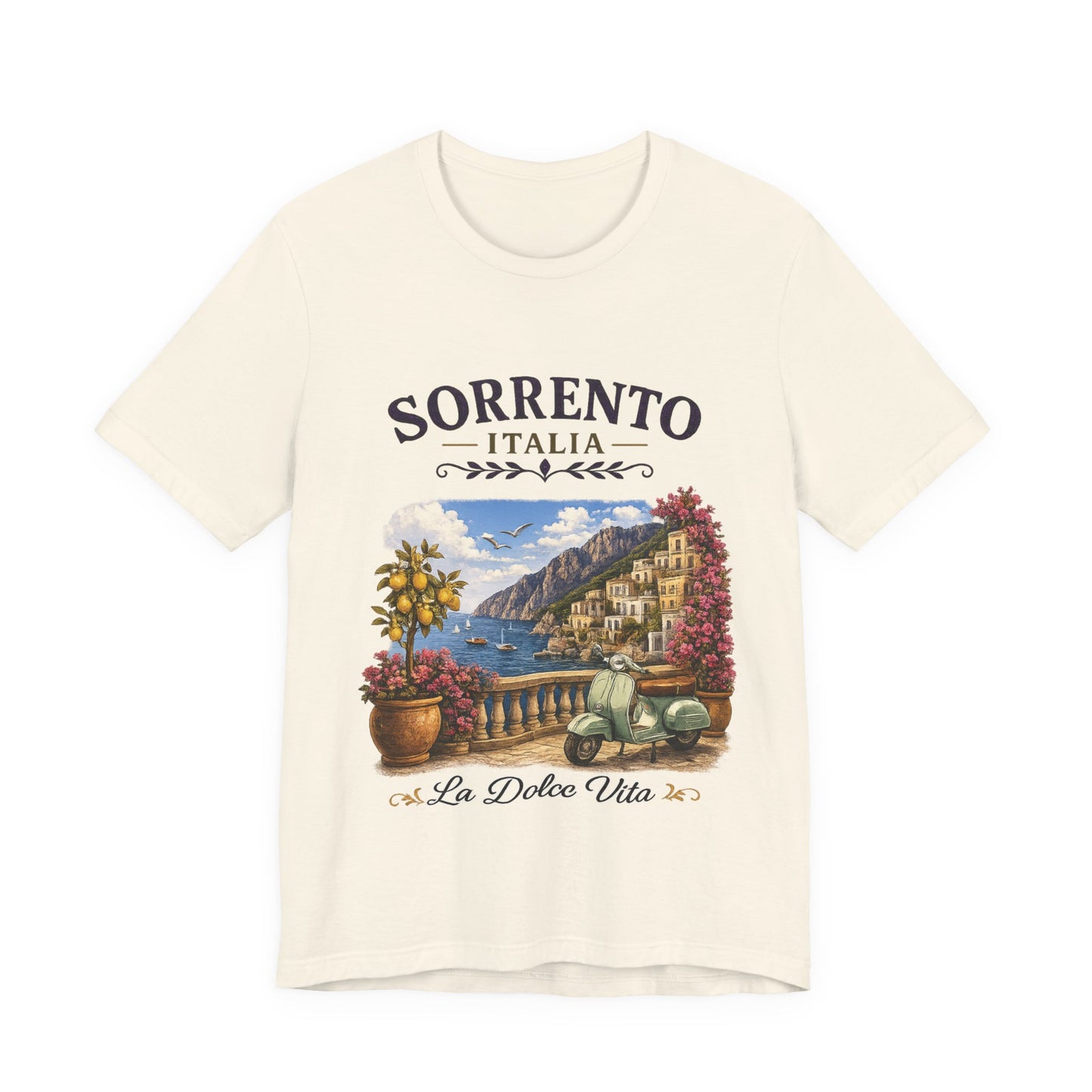 Sorrento Italia Vintage Graphic Tee – La Dolce Vita Lemon Coast Shirt