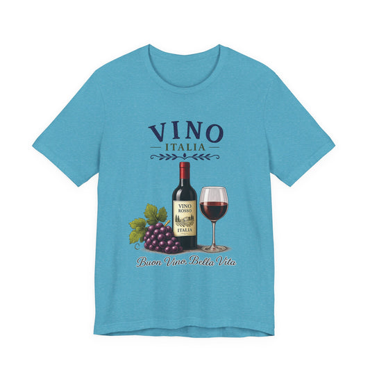 Vino Italia Vintage Graphic Tee – Classic Italian Wine Aesthetic Shirt