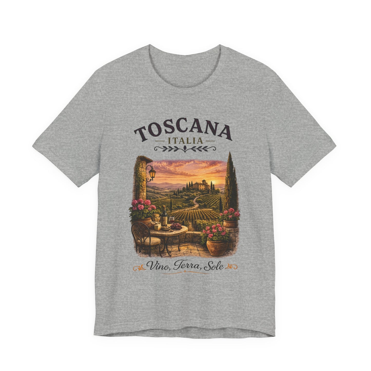 Toscana Italia Vintage Graphic Tee – Rustic Tuscan Wine Country Shirt