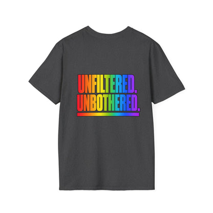 "Unfiltered, Unbothered" Pride Graphic Tee