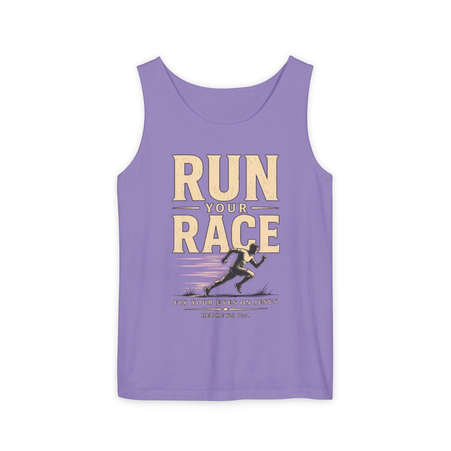 Run Your Race Christian Graphic Tank