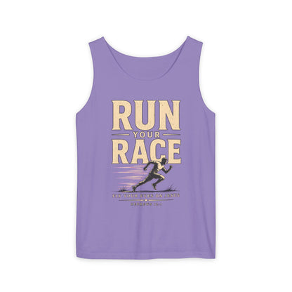 Run Your Race Christian Graphic Tank