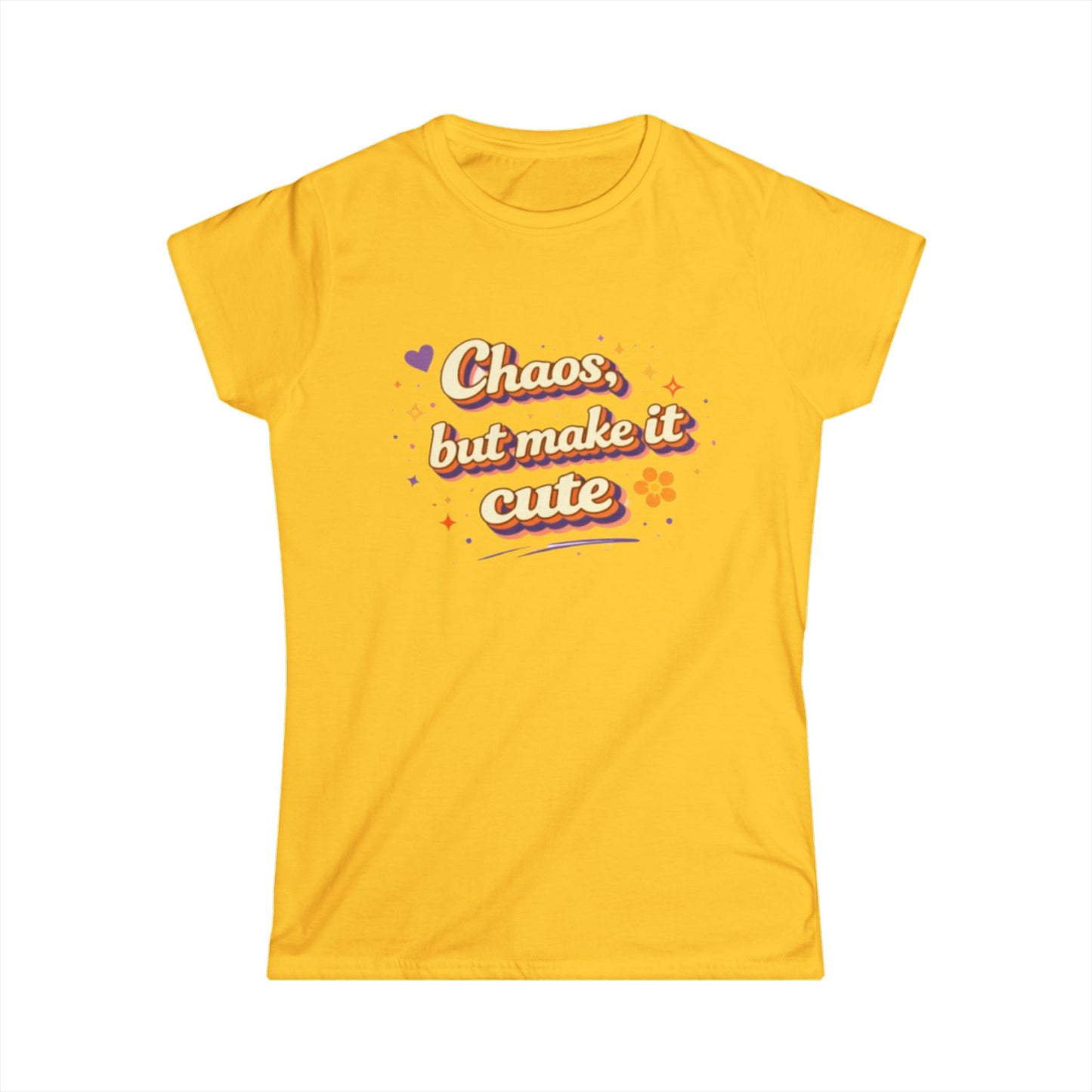 "Chaos But Make It Cute" Womens Cute Tee