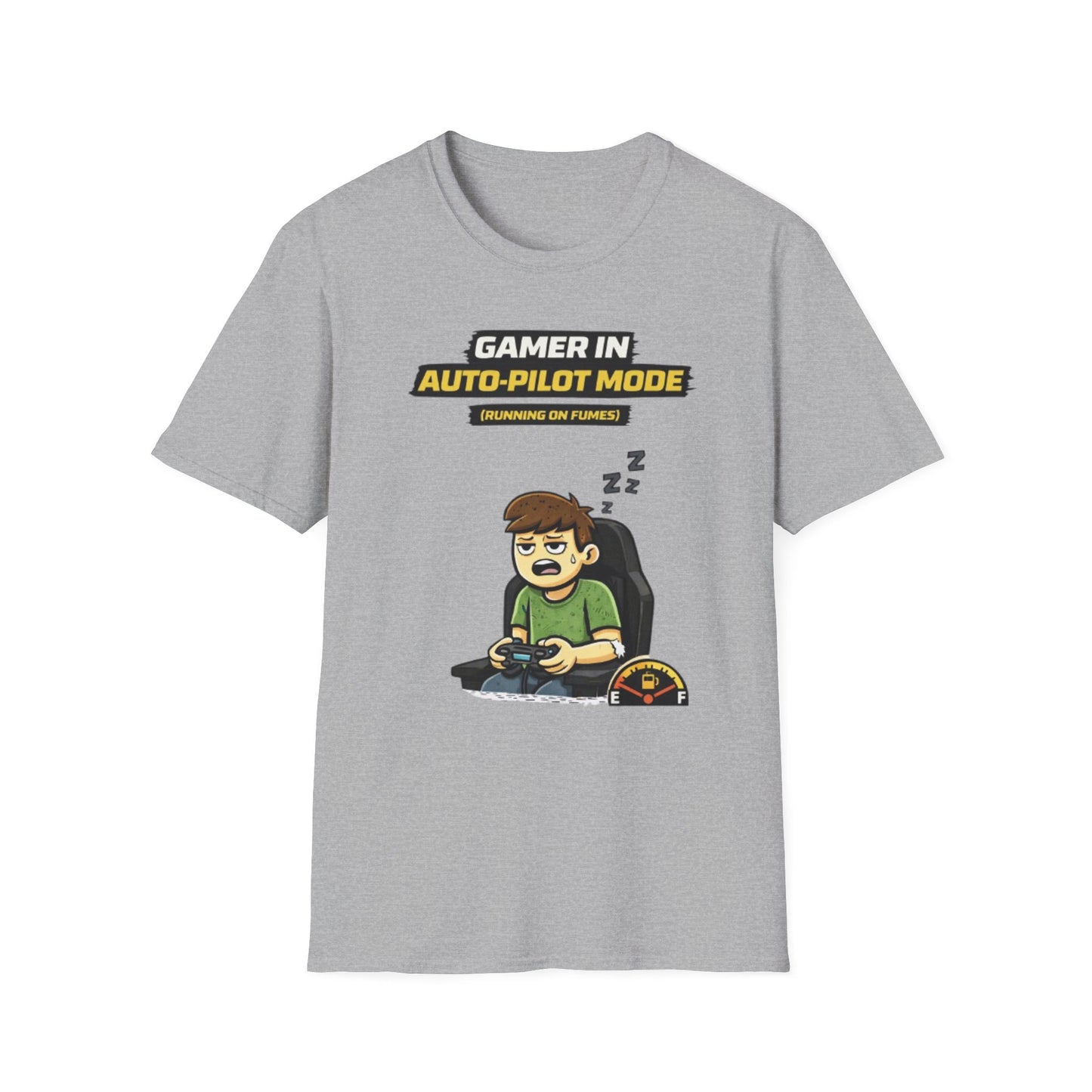 "Gamer in Auto-Pilot Mode" Funny Gamer Graphic Tee