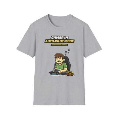 "Gamer in Auto-Pilot Mode" Funny Gamer Graphic Tee