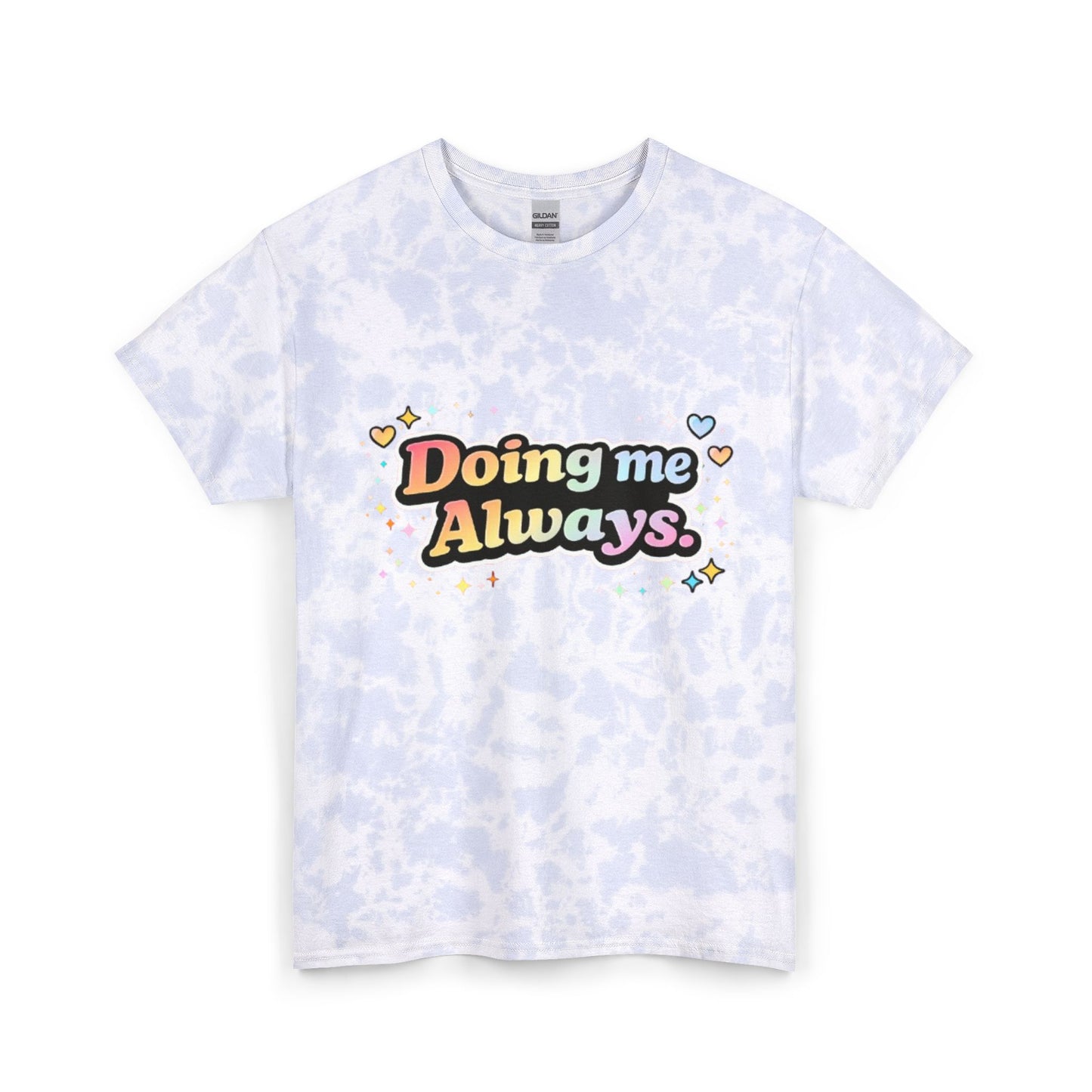 "Doing Me Always" Tie-Dye Retro Graphic Tee