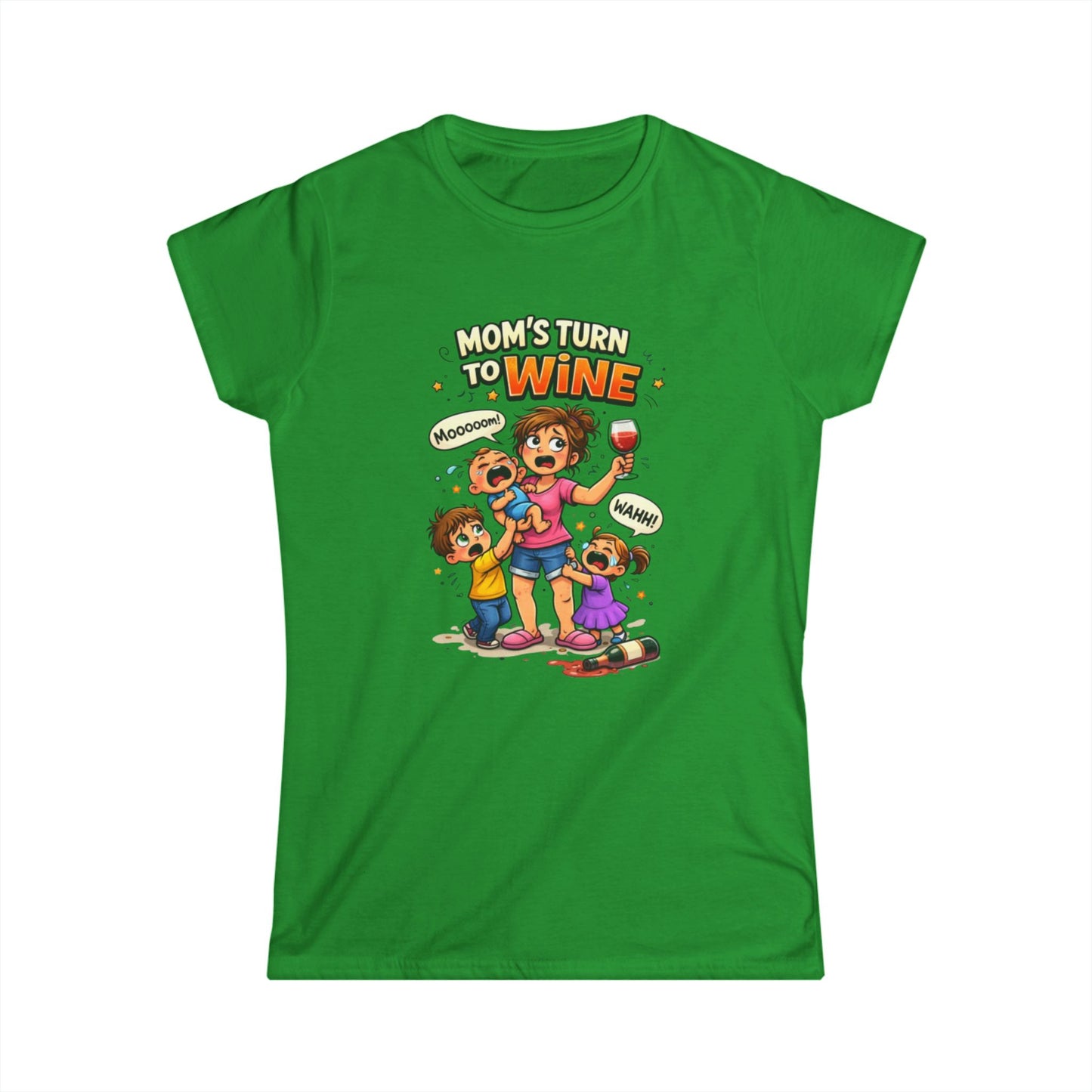 "Mom's Turn to Wine" Funny Mom Tee