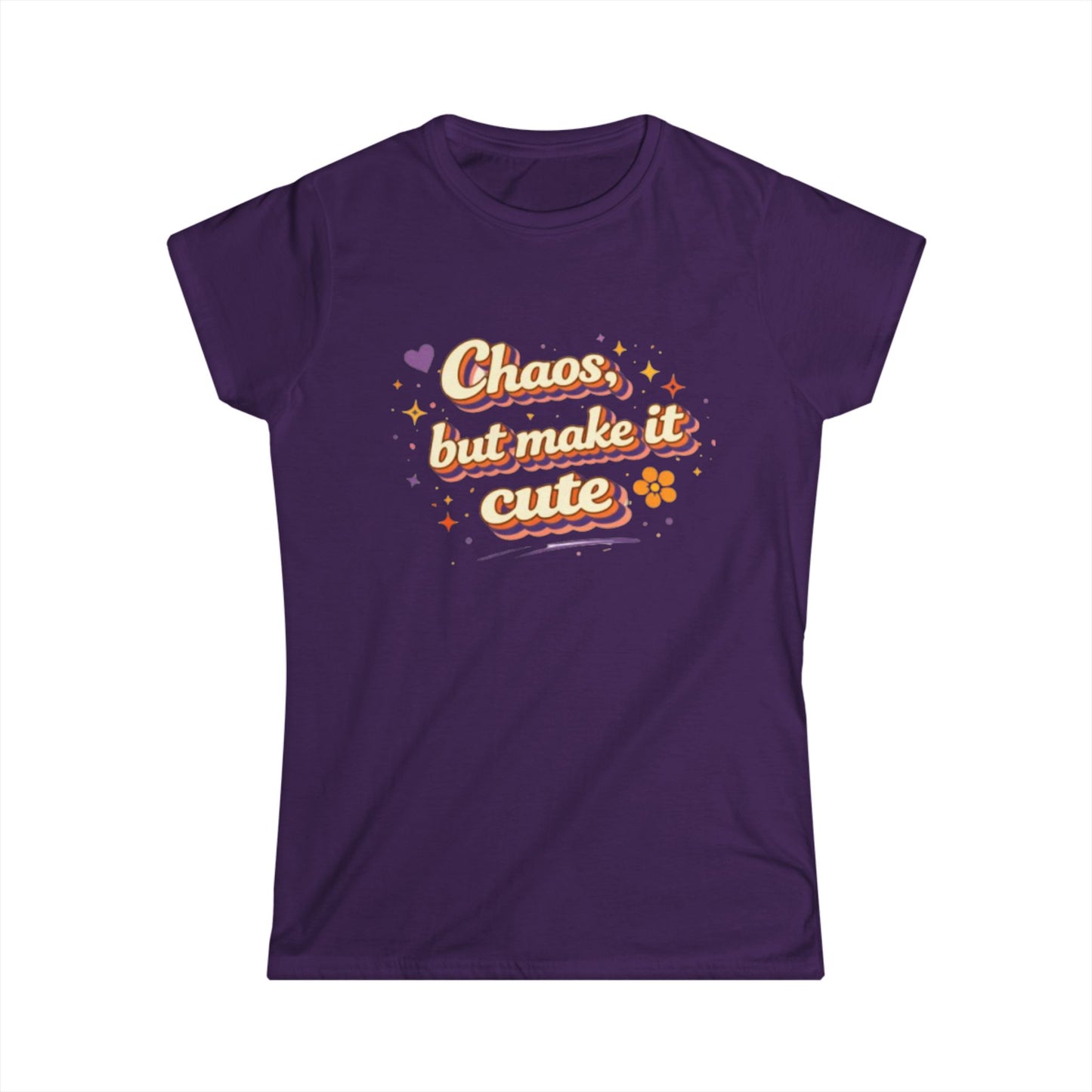 "Chaos But Make It Cute" Womens Cute Tee