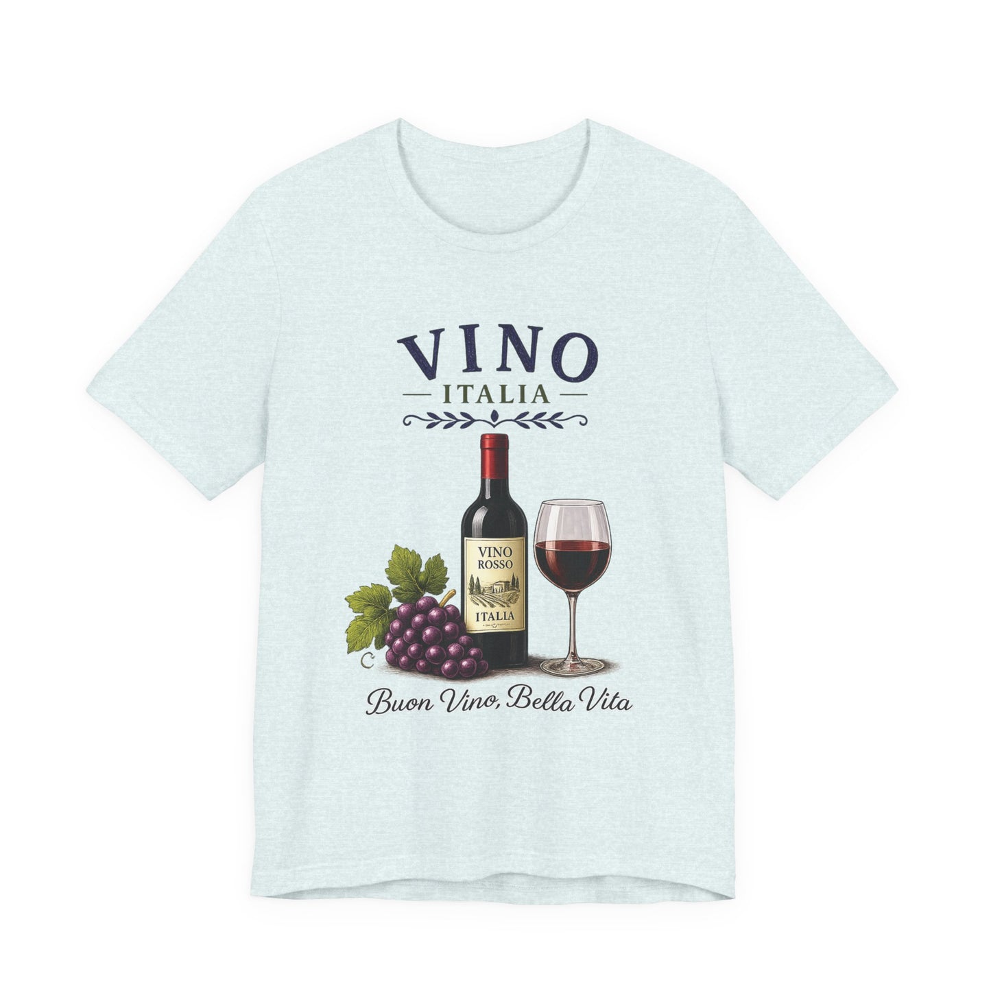 Vino Italia Vintage Graphic Tee – Classic Italian Wine Aesthetic Shirt