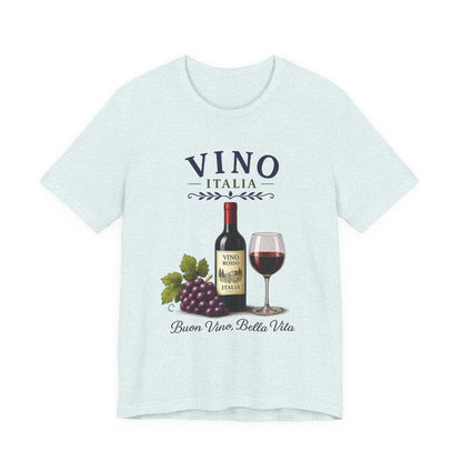 Vino Italia Vintage Graphic Tee – Classic Italian Wine Aesthetic Shirt