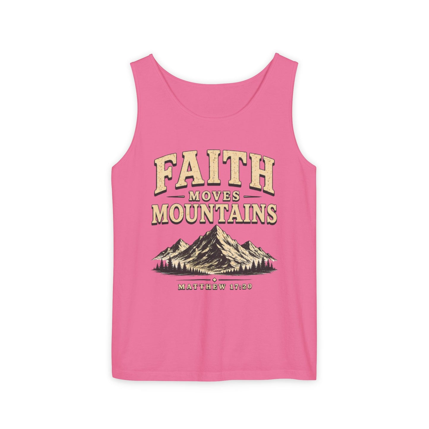 Faith Moves Mountains Christian Graphic Tank