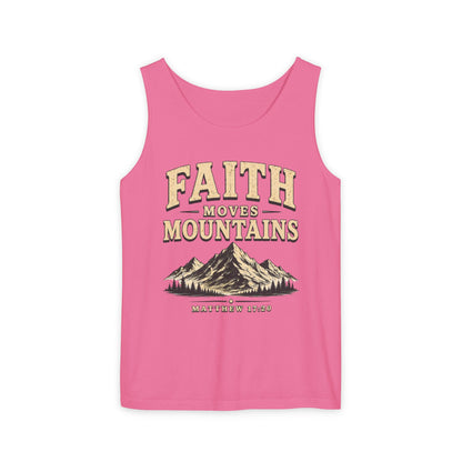 Faith Moves Mountains Christian Graphic Tank