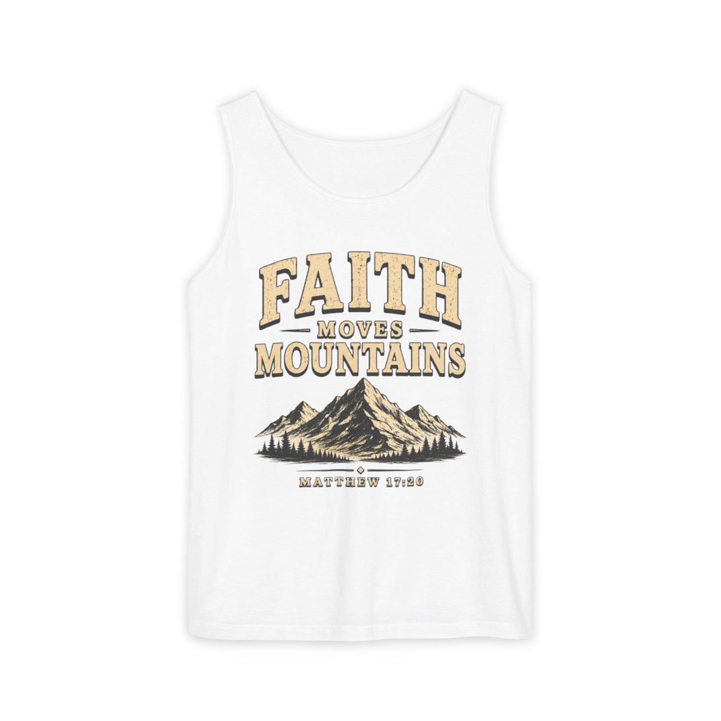 Faith Moves Mountains Christian Graphic Tank