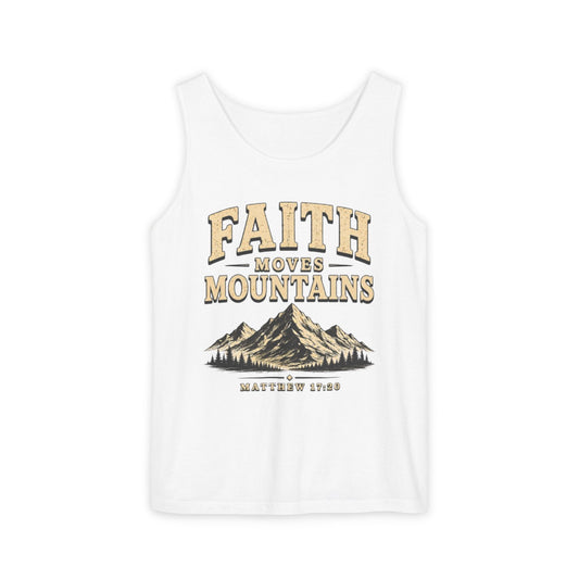 Faith Moves Mountains Christian Graphic Tank