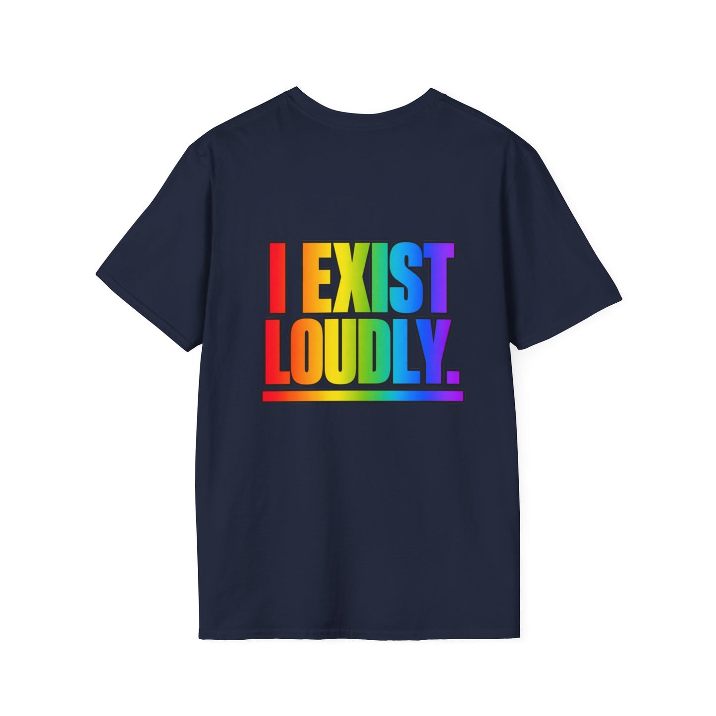 "I Exist Loudly" Pride Graphic Tee