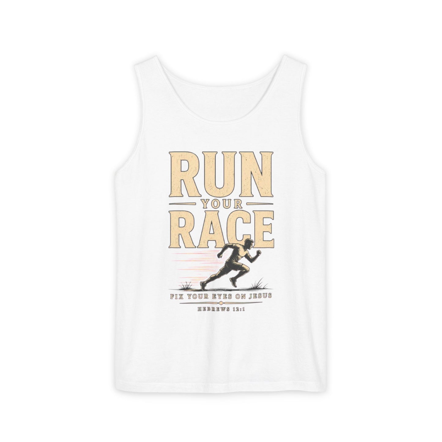 Run Your Race Christian Graphic Tank