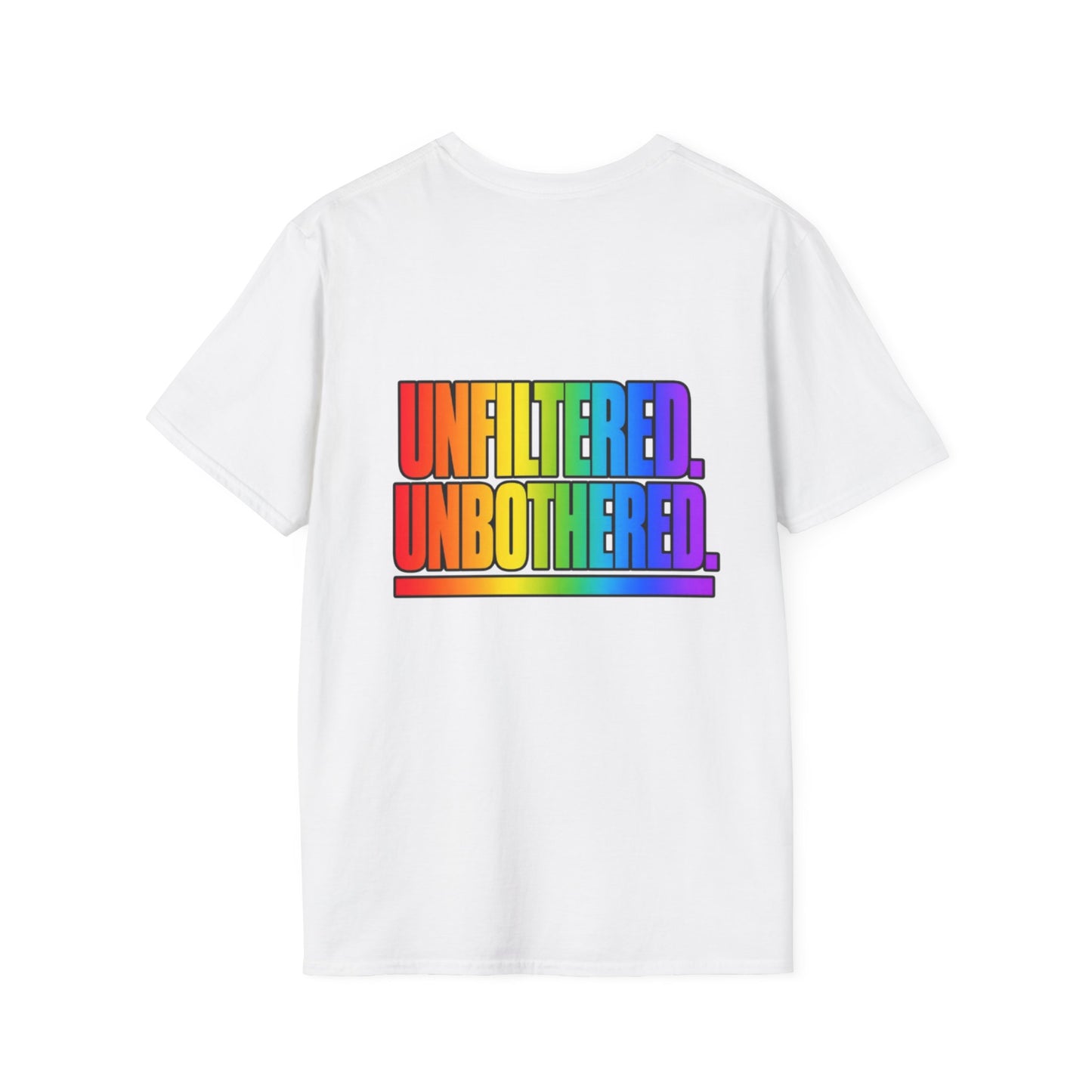 "Unfiltered, Unbothered" Pride Graphic Tee
